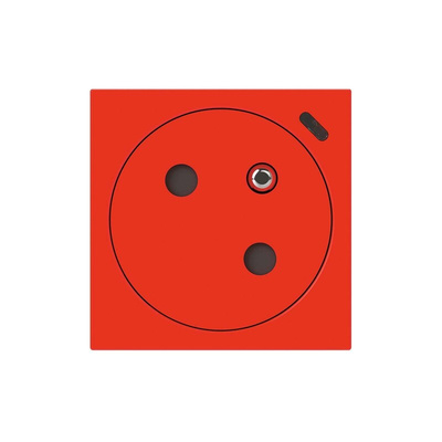 Legrand Red 1 Gang Plug Socket, 16A, Indoor Use