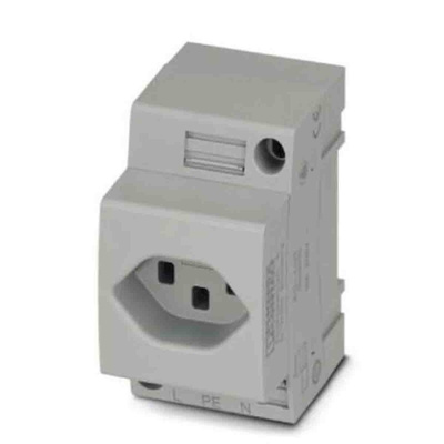 Phoenix Contact Swiss Mains Sockets, 16A, DIN Rail, 250 V