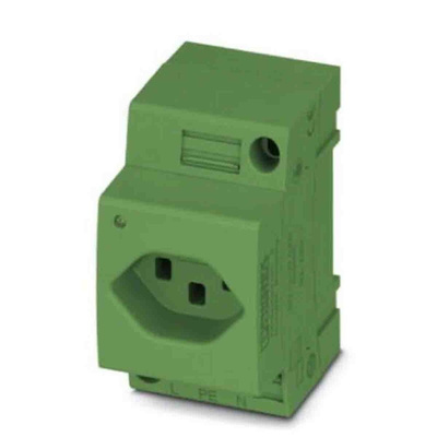 Phoenix Contact Swiss Mains Sockets, 16A, DIN Rail, 250 V