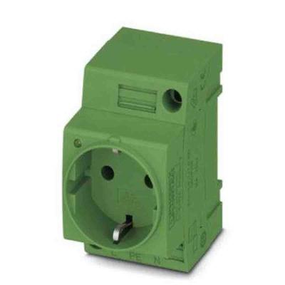 Phoenix Contact German Mains Sockets, 16A, DIN Rail, 250 V