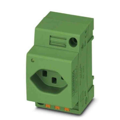 Phoenix Contact Swiss Mains Sockets, 16A, DIN Rail, 250 V