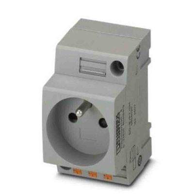 Phoenix Contact French Mains Sockets, 16A, DIN Rail, 250 V
