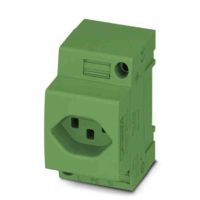 Phoenix Contact Swiss Mains Sockets, 16A, DIN Rail, 250 V