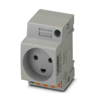 Phoenix Contact Denmark Mains Sockets, 16A, DIN Rail, 250 V