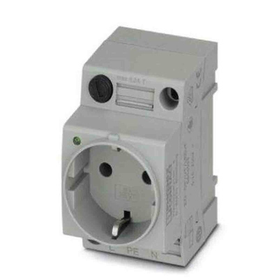 Phoenix Contact German Mains Sockets, 16A, DIN Rail, 250 V