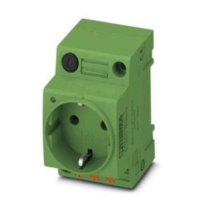 Phoenix Contact German Mains Sockets, 16A, DIN Rail, 250 V