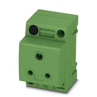 Phoenix Contact Mains Sockets, 6A, DIN Rail, 250 V