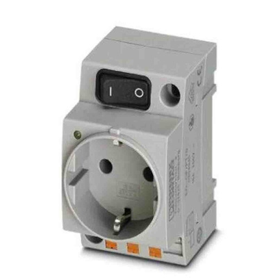 Phoenix Contact German Mains Sockets, 16A, DIN Rail, 250 V