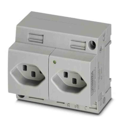 Phoenix Contact Swiss Mains Sockets, 16A, DIN Rail, 250 V