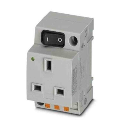 Phoenix Contact Mains Sockets, 13A, DIN Rail, 250 V