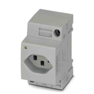 Phoenix Contact Swiss Mains Sockets, 16A, DIN Rail, 250 V