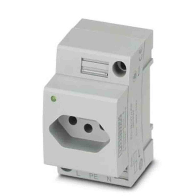 Phoenix Contact Mains Sockets, 20A, DIN Rail, 250 V