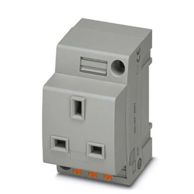 Phoenix Contact Mains Sockets, 13A, DIN Rail Mount, 250 V