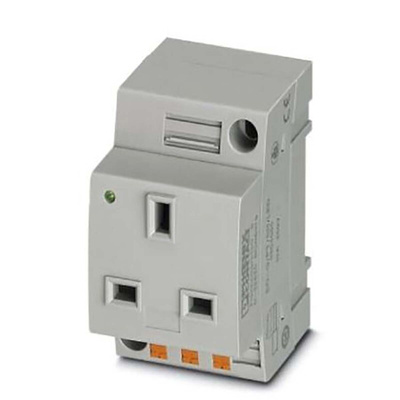 Phoenix Contact Mains Sockets, 13A, DIN Rail Mount, 250 V