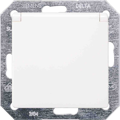 Siemens 1 Gang Plug Socket, 16A, Indoor Use