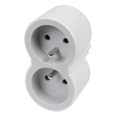 Legrand French / German Multi Outlet Plug, 16A, Plug-In