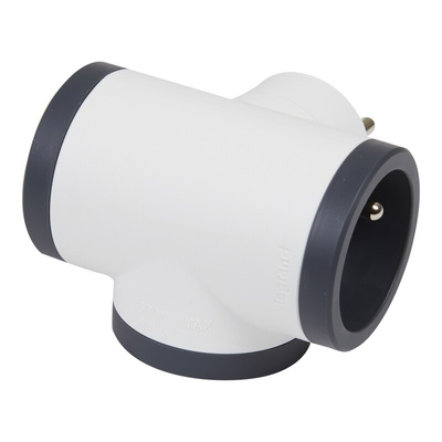 Legrand French / German Multi Outlet Plug, 16A, Plug-In