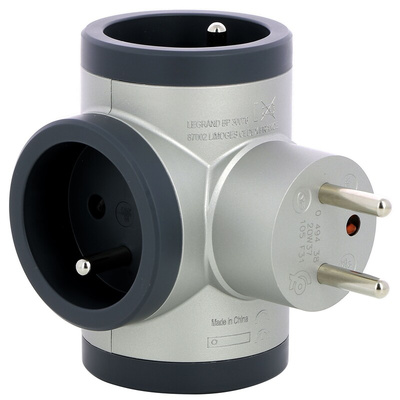 Legrand French / German Multi Outlet Plug, 16A, Plug-In