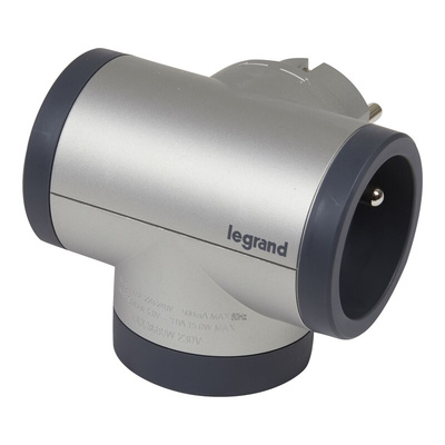 Legrand French / German Multi Outlet Plug, 16A, Plug-In
