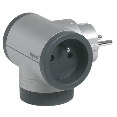 Legrand French / German Multi Outlet Plug, 16A, Plug-In