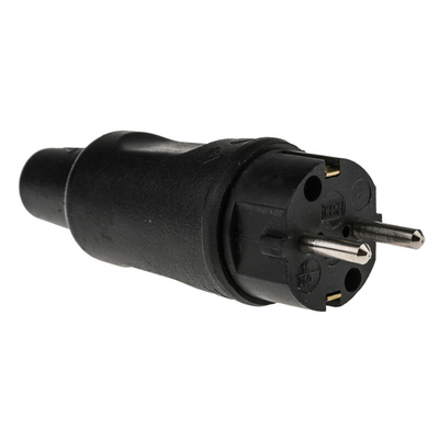 Kopp German Mains Plug, 16A, Cable Mount, 250 V ac