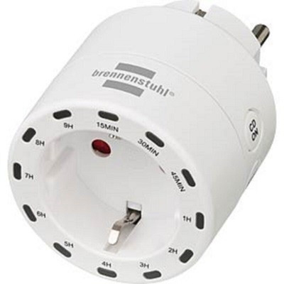 brennenstuhl White Plug Socket, 2 Poles, 13A, Type C - Europe, Type E - German, Indoor Use