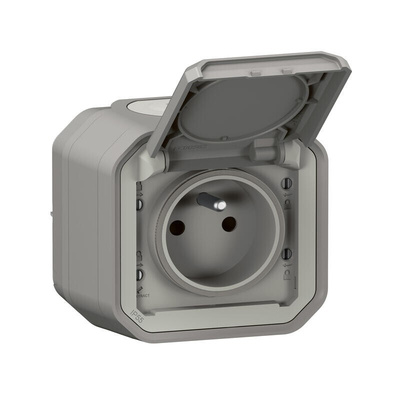 Legrand Grey Plug Socket, NF Socket
