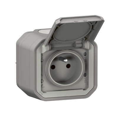 Legrand Grey Plug Socket, NF Socket