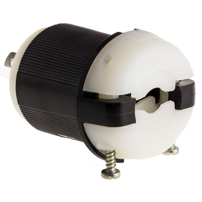 Hubbell USA Mains Plug, 20A, Cable Mount, 125 V ac