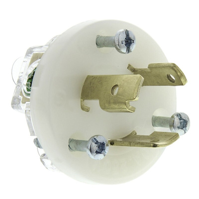 Hubbell USA Mains Plug, 20A, Cable Mount, 250 V ac