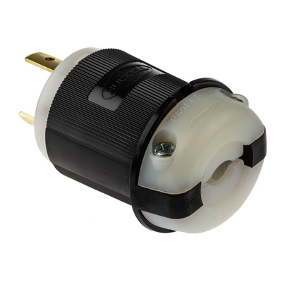 Hubbell USA Mains Plug, 30A, Cable Mount, 250 V ac