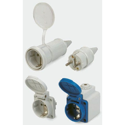 MENNEKES Europe Mains Connector, 16A, Cable Mount, 230 V