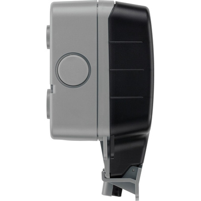 BG Electrical White 1 Gang Plug Socket, 2 Poles, 13A, Type G - British, Outdoor Use