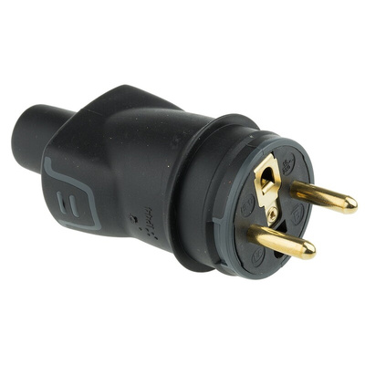 French Mains Connector, 16A, Cable Mount, 250 V ac