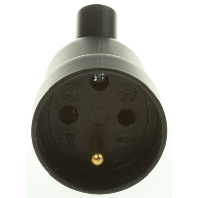 French Mains Connector, 16A, Cable Mount, 250 V ac