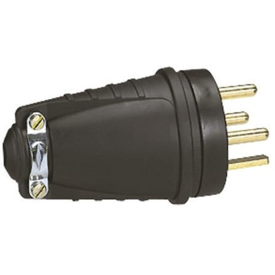 Europe Mains Connector, 20A, Cable Mount, 380 V ac