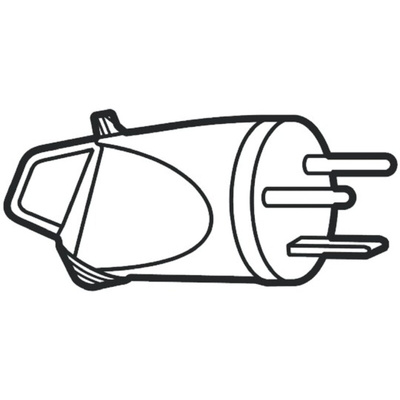 French Mains Connector, 20A, Cable Mount, 400 V ac