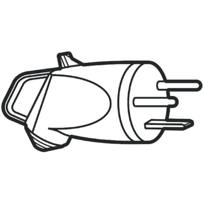 French Mains Connector, 32A, Cable Mount, 400 V ac