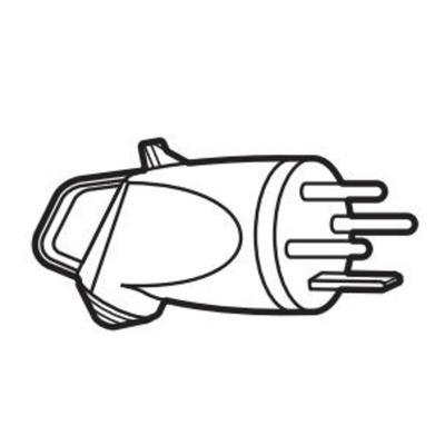 Europe Mains Connector, 32A, Cable Mount, 400 V ac