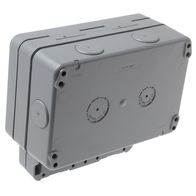 MK Electric Grey 2 Gang Plug Socket, 2 Poles, 13A, Type G - British, Outdoor Use