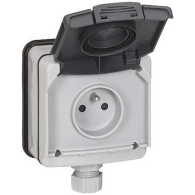 Legrand Plug Socket, 16A, Indoor, Outdoor Use