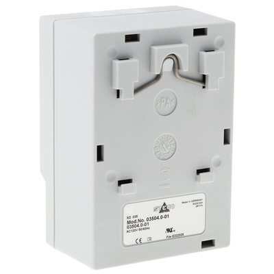STEGO Light Grey 1 Gang Plug Socket, 15A, NEMA 5-15R, Indoor Use