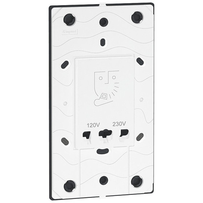 Legrand White 1 Gang Shaver Socket, Indoor Use