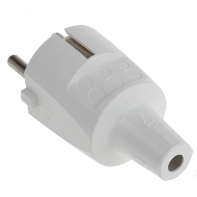 ABL Sursum French / German Mains Plug, 16A, Cable Mount, 250 V