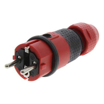 ABL Sursum French / German Mains Plug, 16A, Cable Mount, 250 V