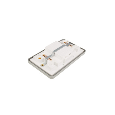 Power Breaker PowerBreaker H 13A, BS Fixing, Passive, 2 Gang RCD Socket, Surface Mount No, IP40 , Outdoor, 250 V, Grey