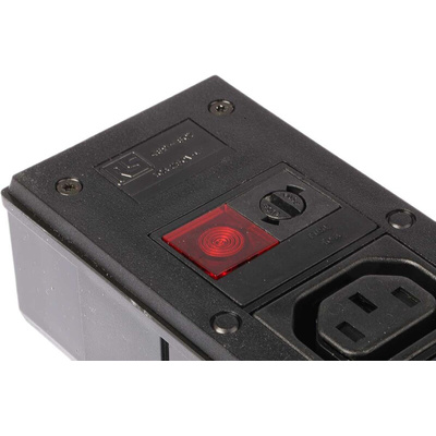 IEC C13 5 Gang Power Distribution Unit, No, 250 V ac, Fused