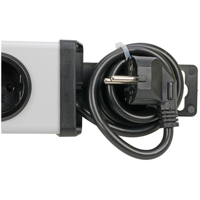 Type F - German Schuko 6 Gang Power Distribution Unit, 1.5m Cable, 16A, 250 V ac