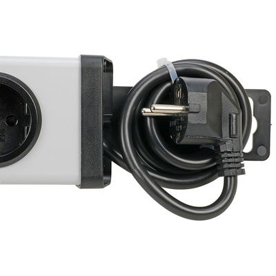 Type F - German Schuko 6 Gang Power Distribution Unit, 3m Cable, 16A, 250 V ac
