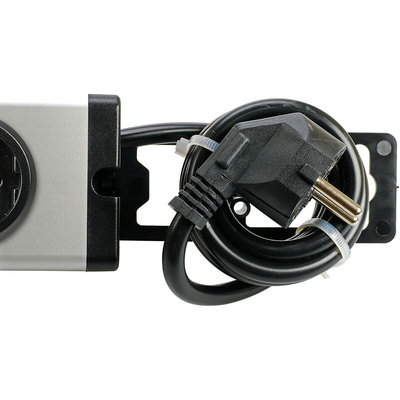 Type F - German Schuko 4 Gang Power Distribution Unit, 1.5m Cable, 16A, 250 V ac